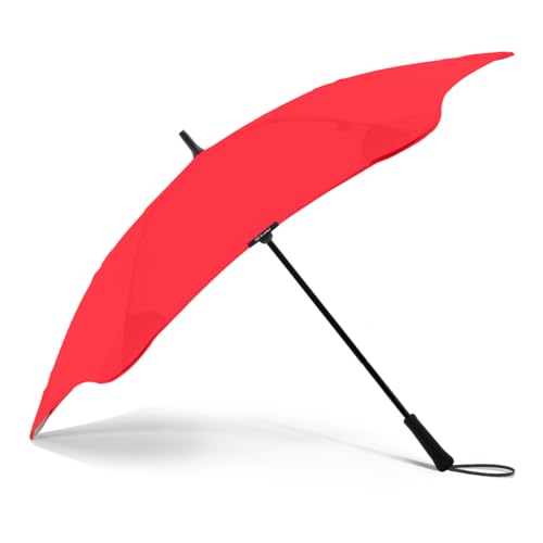 Blunt Executive Stockschirm Regenschirm rot | groß & sturmfest für 2 Personen – 138 cm Ø | Innovatives & patentiertes Design – getestet im Windkanal von Blunt