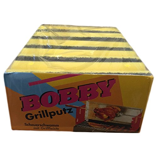 Bobby Grillputz Scheuerschwamm mit Griffleiste Grillreiniger Schwämme (5 Stck. Packung) von Bobby