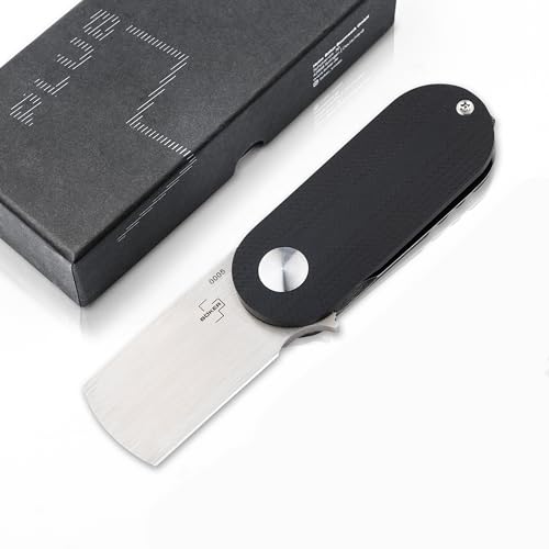 Böker Plus® Suiseki - Mini D2 Taschen-Messer ohne Spitze - kleines Micro EDC Klapp-Messer mit Clip - Framelock Flipper Messer mit G10 Griff - Rescue Messer 42a konform von Böker Plus