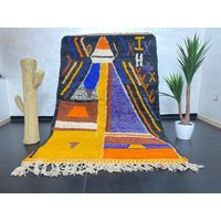 Teppiche Mehrfarbiger Bodenteppich Made Natural Rug Boho Teppich Chindi Yoga Meditation Umweltfreundlich Handgemachte Zimmer Dekor. 7, 8 X 5, 2 Ft von Bohemiamarrakech