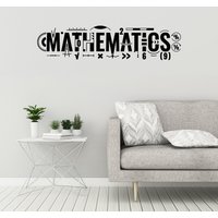 Mathematik Vinyl Wandtattoo Mathe Schule Dekor Idee Klassenzimmer Aufkleber Wandbild 3186Dg von BoldArtsy