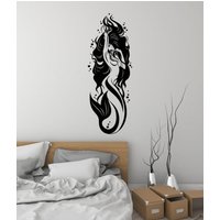 Wunderschöne Meerjungfrau Vinyl Wand Aufkleber Marine Fantasy Style Wandbild | #3206Da von BoldArtsy