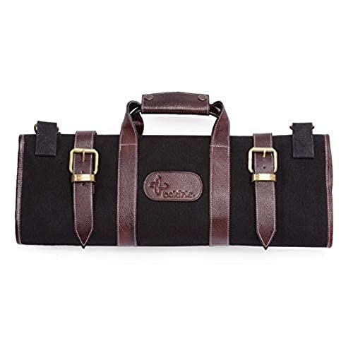 Boldric,26284,Messertasche AA8aus schwarzemSegeltuch 17 Fächer von BOLDRIC