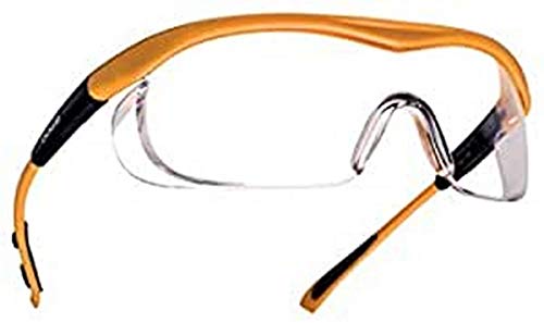 Bollé Safety TAPSI, Schutzbrille, Saffron Rahmen, Klare Gläser, Einheitsgröße Serie TARGA von bollé