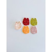 Rentier-Ausstechform | Weihnachts Ornament Ausstecher Stempel Set Weihnachtskugel Fondant Formen 3D Gedruckt von BonBunnyBake