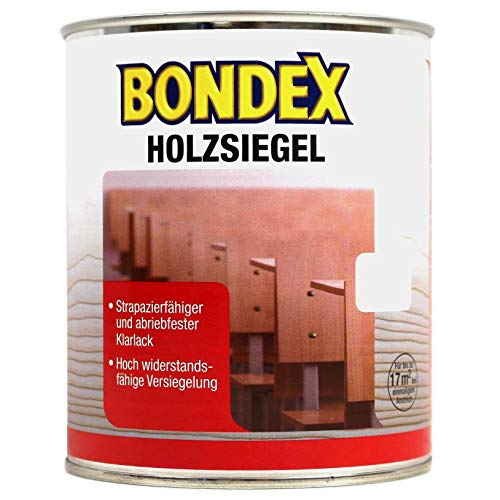 Bondex Holzsiegel Farblos / Seidenglänzend 0,25 L für 5 m² | Strapazierfähig und kratzfest | Wasser- und fettbeständig | Basis natürliche Rohstoffe | Holzsiegel | Holzversiegelung von Bondex