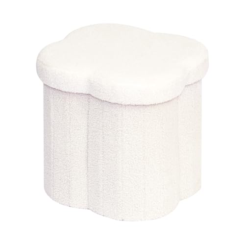 Bonlife Sitzbank mit Stauraum, klappbare Sitztruhe, Aufbewahrungsbox, Fußbank,Blüten, für Flur, Wohnzimmer und Schlafzimmer, Weiß,38x38x38 cm Bonlife Sitzbank mit Stauraum, klappbare Sitztruhe, Aufbewahrungsbox, Fußbank,Blüten, für Flur, Wohnzimmer und Schlafzimmer, Weiß,38x38x38 cm von Bonlife