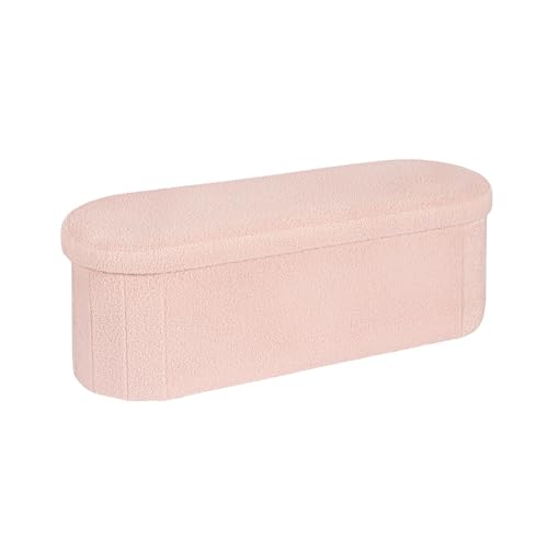 Bonlife Sitzbank mit Stauraum, klappbare Sitztruhe, Aufbewahrungsbox, Fußbank, Liebe, für Schlafzimmer Wohnzimmer Flur, Rosa, 110x38x38 cm Bonlife Sitzbank mit Stauraum, klappbare Sitztruhe, Aufbewahrungsbox, Fußbank, Liebe, für Schlafzimmer Wohnzimmer Flur, Rosa, 110x38x38 cm von Bonlife