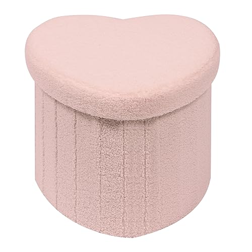 Bonlife Sitzbank mit Stauraum, klappbare Sitztruhe, Aufbewahrungsbox, Fußbank,Liebe,für Schlafzimmer Wohnzimmer Flur,Rosa,38x38x38 cm Bonlife Sitzbank mit Stauraum, klappbare Sitztruhe, Aufbewahrungsbox, Fußbank,Liebe,für Schlafzimmer Wohnzimmer Flur,Rosa,38x38x38 cm von Bonlife