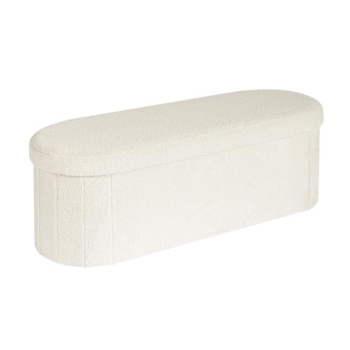 Bonlife Sitzbank mit Stauraum, klappbare Sitztruhe, Aufbewahrungsbox, Fußbank,Liebe, für Schlafzimmer Wohnzimmer Flur, Weiß, 110x38x38 cm Bonlife Sitzbank mit Stauraum, klappbare Sitztruhe, Aufbewahrungsbox, Fußbank,Liebe, für Schlafzimmer Wohnzimmer Flur, Weiß, 110x38x38 cm von Bonlife