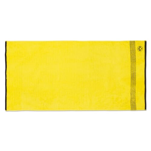 Borussia Dortmund BVB Duschtuch gelb, 70x140 cm, 100% Baumwolle, Fanartikel Handtuch von Borussia Dortmund