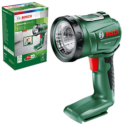 Bosch Home and Garden Bosch Akku Lampe UniversalLamp 18 (ohne Akku, 18 Volt System, im Karton) Grün, Schwarz von Bosch Home and Garden