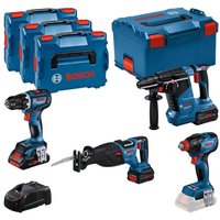 Bosch - 18 Volt Profiset gsr 18 V-90 c, gdx 18 V-210 c, gbh 18 V-24 c, gsa 18 V-28 von Bosch