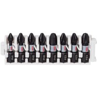 Schrauberbit-Set Impact Control, 8-teilig, PH1-PH3/PZ2-PZ3, 25 mm - Bosch von Bosch