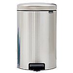 Brabantia Edelstahl Treteimer 20 L 29 (B) x 38 (T) x 46,7 (H) cm Silber von Brabantia