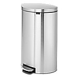 Brabantia Papierkorb Edelstahl 40 L 43,5 (B) x 34 (T) x 66 (H) cm Silber von Brabantia