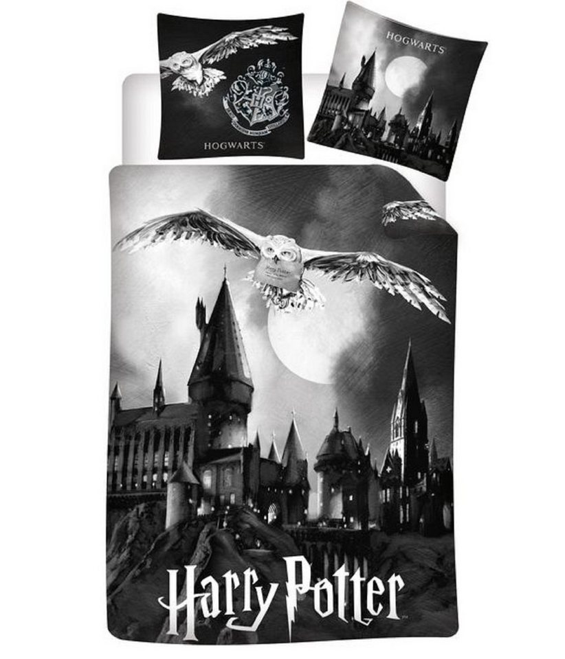 Bettwäsche Harry Potter Wende Bettwäsche Hogwarts 2tlg 135 x 200 cm, BrandMac von BrandMac
