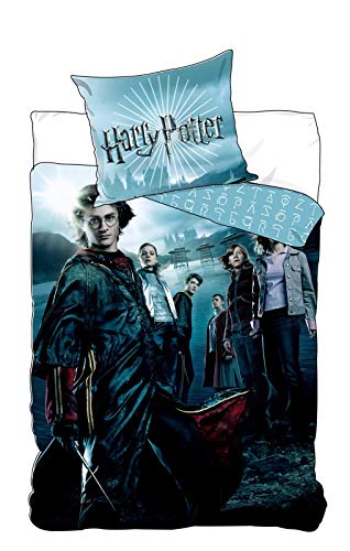 Harry Potter und der Feuerkelch Kinder-Bettwäsche 135x200 Baumwolle Bett-bezug von BrandMac