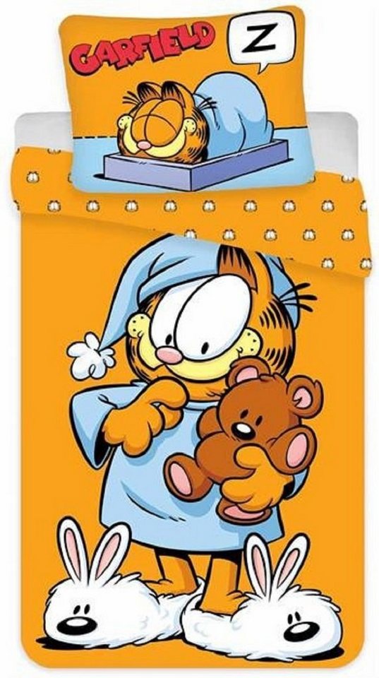 Kinderbettwäsche Garfield Wende Bettwäsche, 80 x 80 cm + 135 x 200 cm, BrandMac von BrandMac