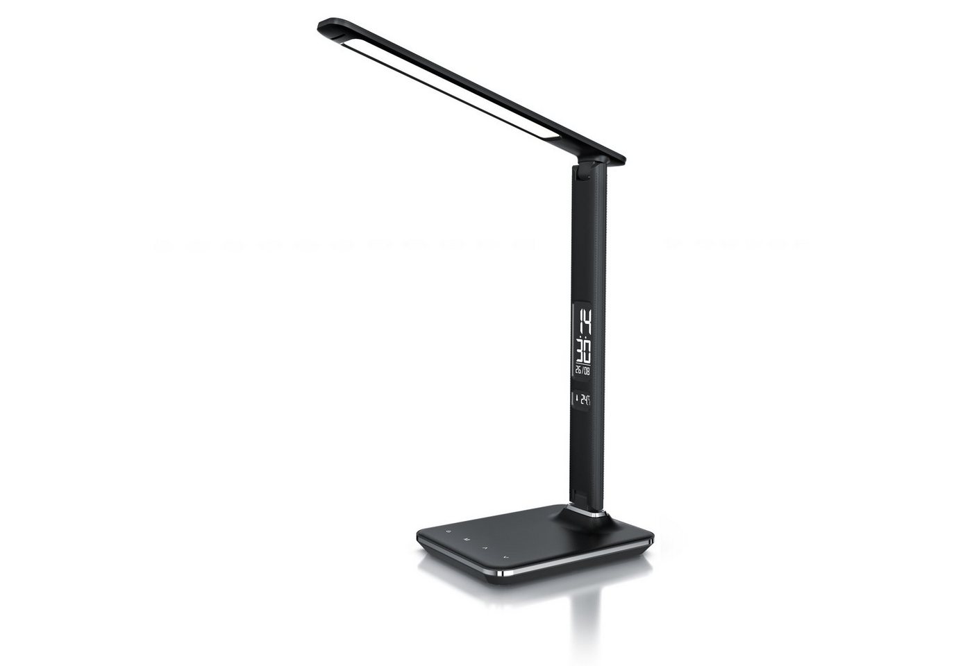 Brandson Schreibtischlampe, Lederoptik LED Tischlampe dimmbar, Temperatur, Alarm, Kalenderfunktion Brandson Schreibtischlampe, Lederoptik LED Tischlampe dimmbar, Temperatur, Alarm, Kalenderfunktion von Brandson