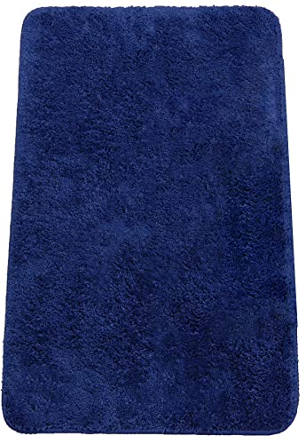 Brandsseller Badematte 70x120 cm Badezimmerteppich Badvorleger Badeteppich Blau von Brandsseller