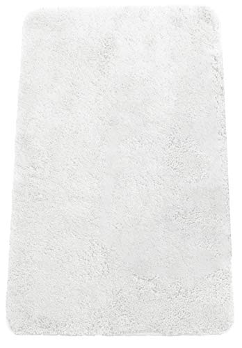 Brandsseller Badematte 70x120 cm Badvorleger Badezimmerteppich Badteppich Weiß von Brandsseller