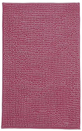 Brandsseller Moderne Chenille Badmatte Duschmatte Badeteppich im Shaggy Style (70x120 cm, Lila) von Brandsseller