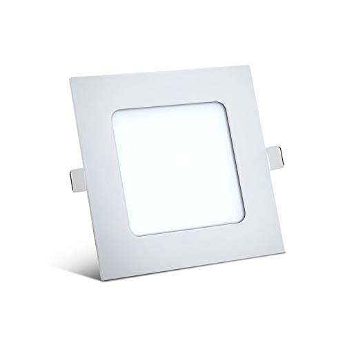 Braytron 5x 6W LED Panel 120 x 120mm Einbaustrahler Spot Einbauleuchte Neutralweiß 350 Lumen Deckenleuchte Eckig von Braytron