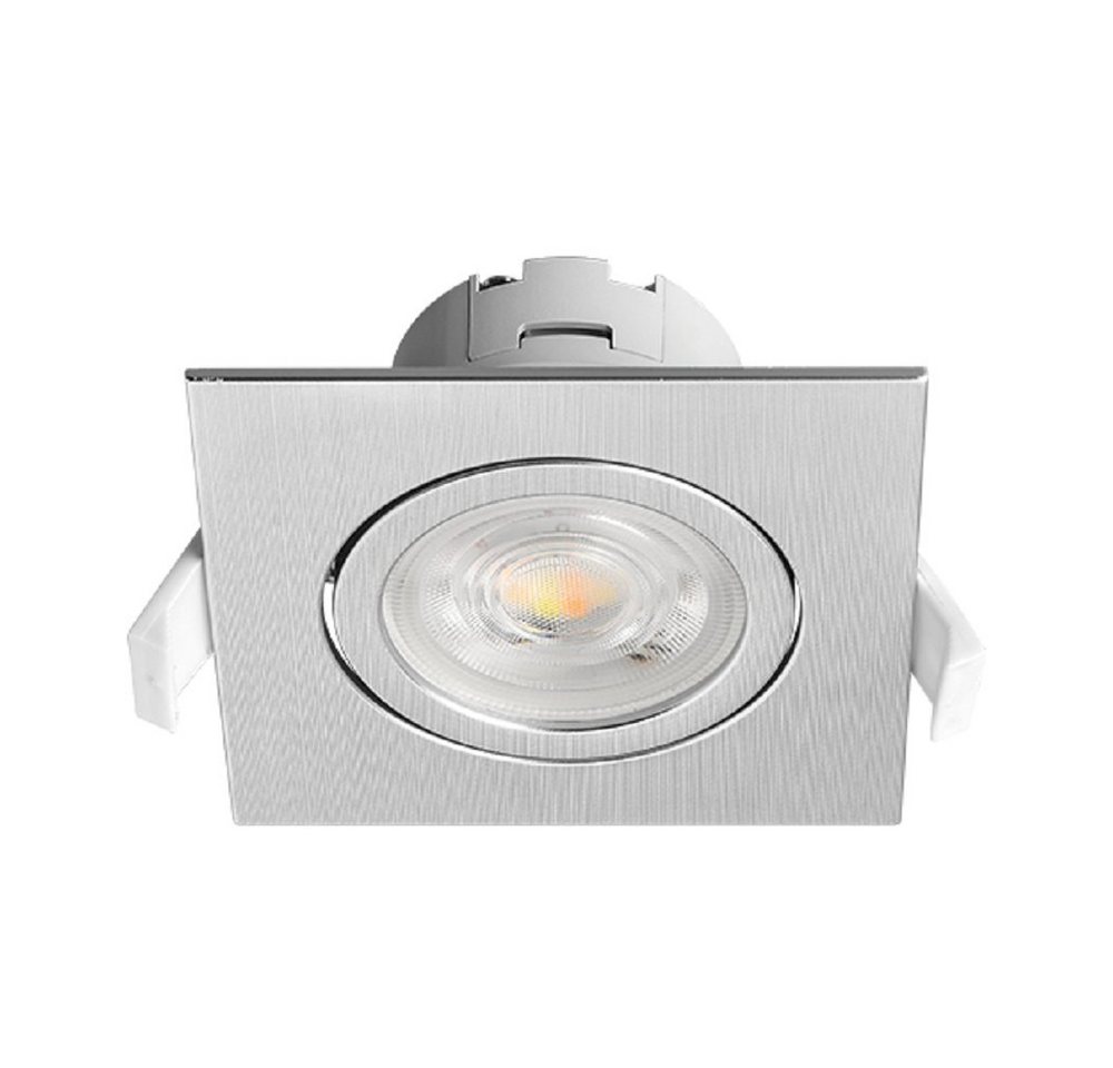 Braytron LED Einbauleuchte Einbauleuchte Schwenkbar Spot LED G1 7W 670 Lumen SQR Ø70mm von Braytron