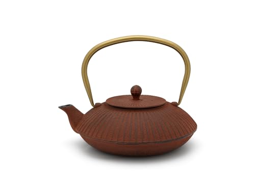 Bredemeijer rote Flache Asia Teekanne 1.1 Liter Gusseisen - Asia Gusskanne mit Tee-Filter-Sieb aus Edelstahl Bredemeijer rote Flache Asia Teekanne 1.1 Liter Gusseisen - Asia Gusskanne mit Tee-Filter-Sieb aus Edelstahl von Bredemeijer