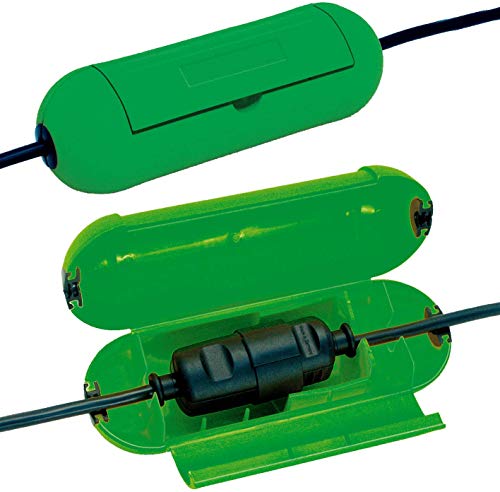 Brennenstuhl Safe-Box/Schutzbox für Verlängerungskabel (Schutzkapsel für Kabel, für die Verwendung im Innenbereich) grün von Brennenstuhl