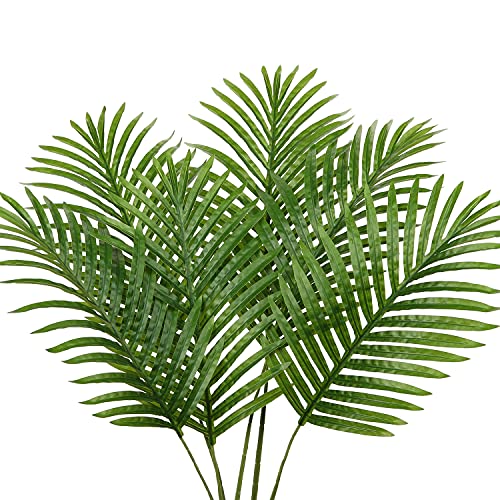 Briful Künstliche Palmwedel Kunstpflanze Palme Textilpalmwedel Set mit 6 Stück Länge ca. 37 cm von Briful