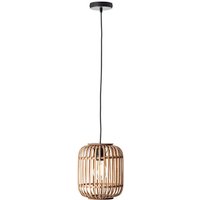 BRILLIANT Pendelleuchte »WOODROW«, 1-flammig, 60 W, Ø 210 mm, IP 20 - braun von Brilliant