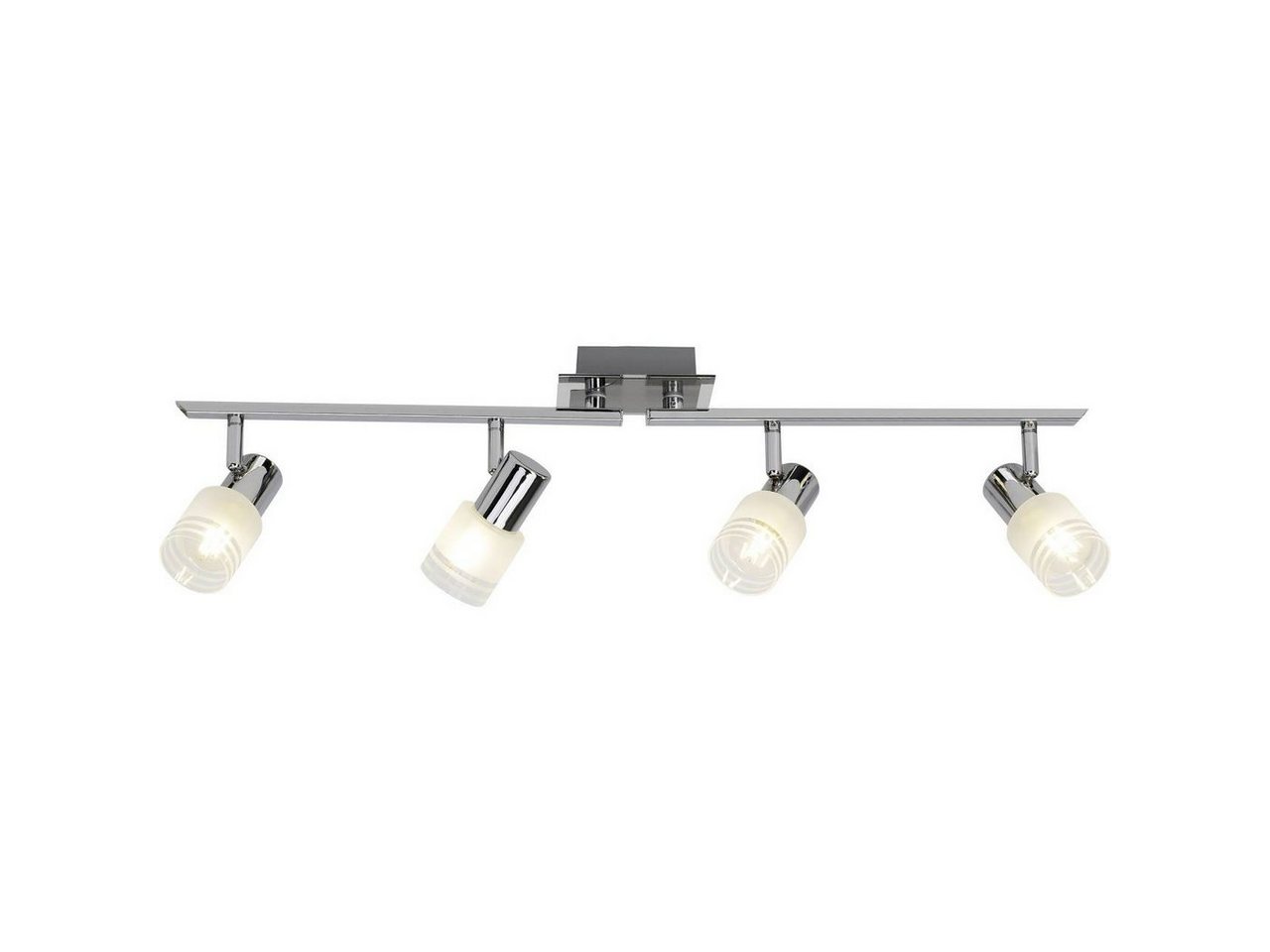 Brilliant Deckenleuchte Lea, Warmweiß, Lampe Lea LED Spotrohr 4flg eisen/chrom/weiß 4x LED-D45, E14, 4W LED Brilliant Deckenleuchte Lea, Warmweiß, Lampe Lea LED Spotrohr 4flg eisen/chrom/weiß 4x LED-D45, E14, 4W LED von Brilliant