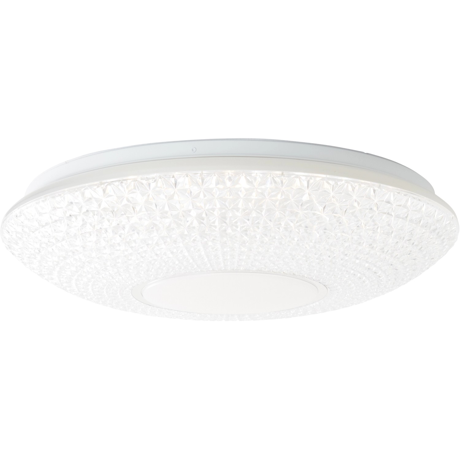 Brilliant LED-Deckenleuchte Nunya Ø 52 cm Weiß und Chrom von Brilliant