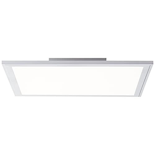 Brilliant LED Panel Aufbaupaneel - Deckenaufbau-Paneel mit Memoryfunktion über Fernbedienung steuerbar - Helligkeit stufenlos dimmbar aus Metall/Kunststoff, in silber - 40x40cm G99510Z58 von Brilliant