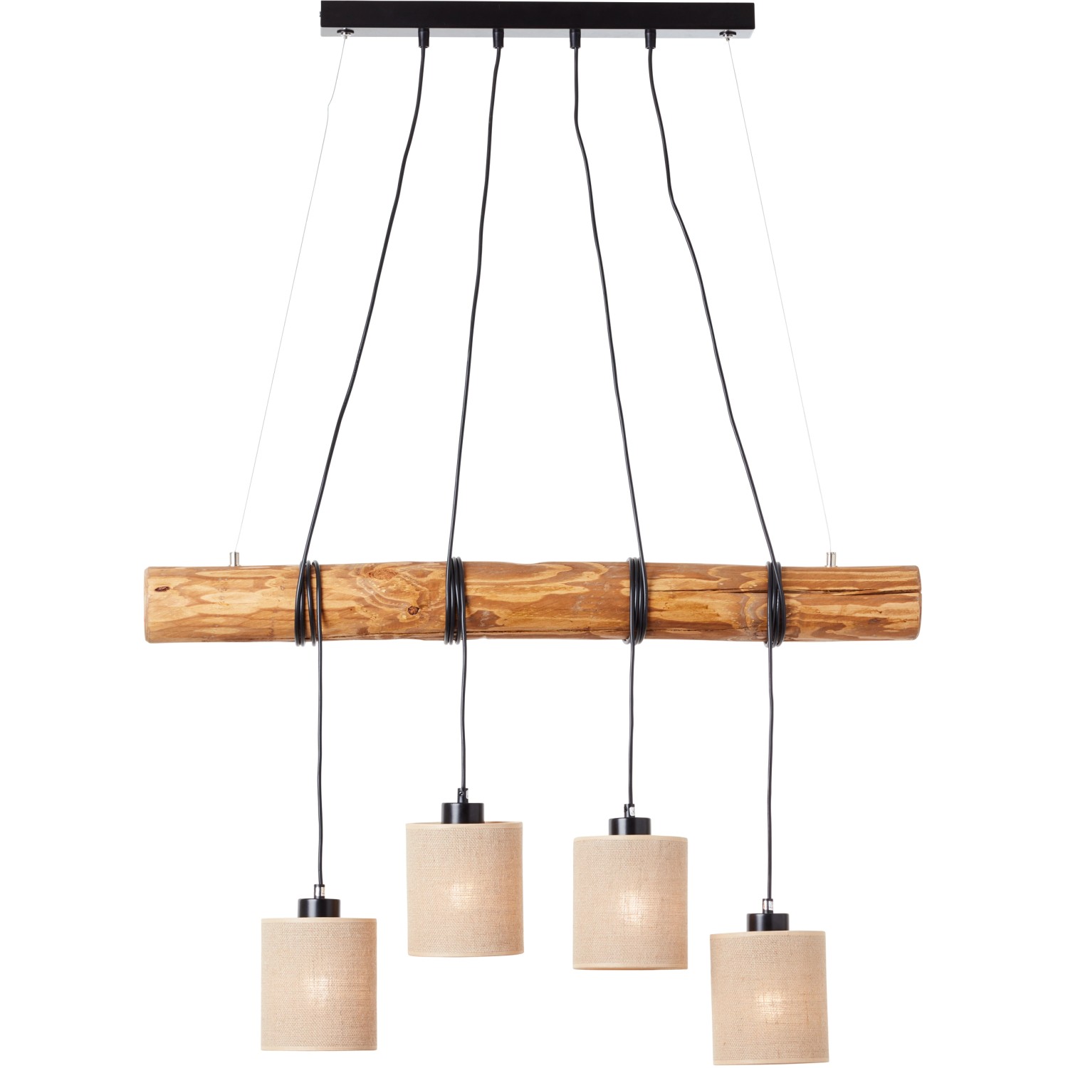 Brilliant Pendelleuchte Vander FSC®-Holz Kiefer-Braun von Brilliant