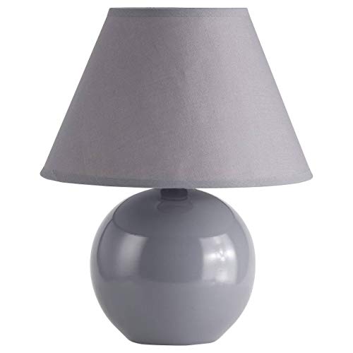 Brilliant Primo Tischleuchte mit Stoffschirm - Tischlampe für das Wohnzimmer in dunkelgrau - ideal als Nachttischlampe für das Schlafzimmer - mit E14-Fassung und Schalter Brilliant Primo Tischleuchte mit Stoffschirm - Tischlampe für das Wohnzimmer in dunkelgrau - ideal als Nachttischlampe für das Schlafzimmer - mit E14-Fassung und Schalter von Brilliant
