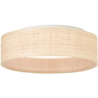 Brilliant Zoe Deckenleuchte 28cm natur/weiß Raffia/Kunststoff/Metall 24 W LED integriert (3100lm, 3000-6500K) von Brilliant