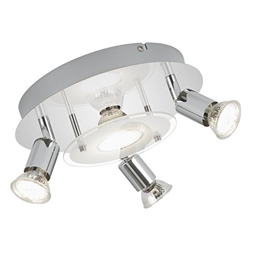 Briloner Leuchten Deckenleuchte, LED Lampe, Deckenlampe, LED Strahler, Spots, Wohnzimmerlampe, Deckenstrahler, Deckenleuchte Wohnzimmer, Deckenspot, Deckenbeleuchtung von BRILONER