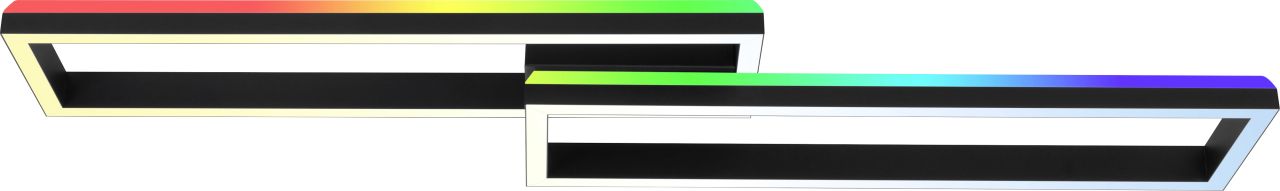 Briloner LED Deckenleuchte Frame Back 119,5 cm, alu, RGB CCT von Briloner