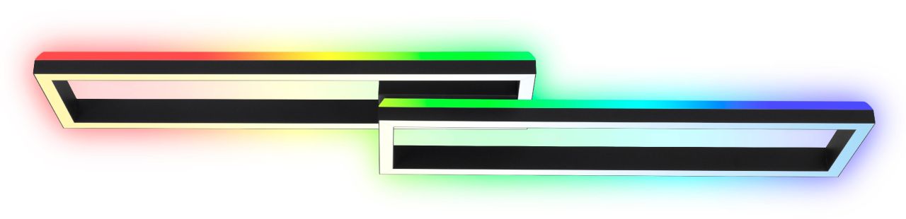 Briloner LED Deckenleuchte Frame Back 119,5 cm, schwarz, RGB CCT von Briloner