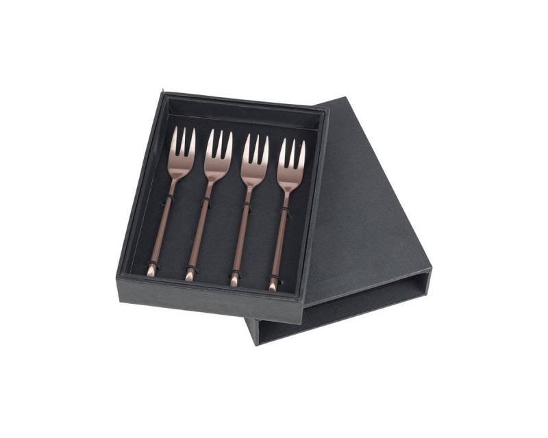 Broste Copenhagen Besteck-Set HUNE Kuchengabel titanium espresso 4tlg., Edelstahl rostfrei von Broste Copenhagen