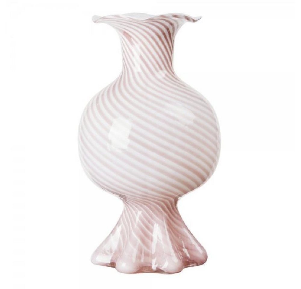 Broste Copenhagen Dekovase Vase Mella Glas Fairy Pink/Off-White (17,5x30 cm) von Broste Copenhagen