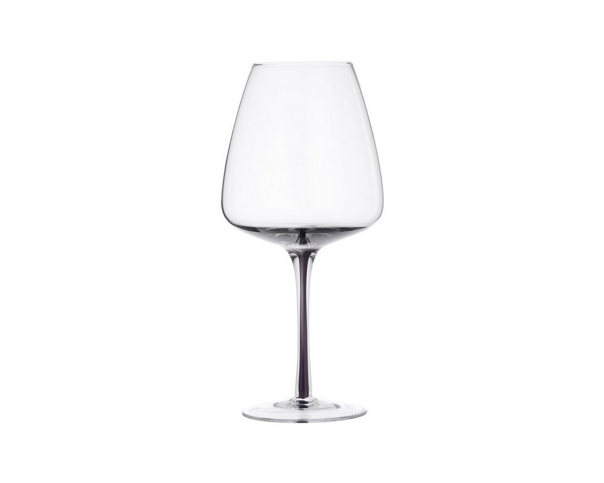 Broste Copenhagen Gläser-Set Rotweinglas SMOKE klar/grau 0,65 l 4er Set, Glas von Broste Copenhagen