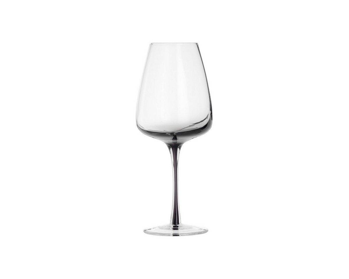 Broste Copenhagen Gläser-Set Weissweinglas SMOKE klar/grau 0,4 l 4er Set, Glas von Broste Copenhagen
