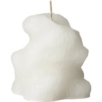 Broste Copenhagen - Reef Skulputur Kerze, H 10 cm, off- white von Broste Copenhagen