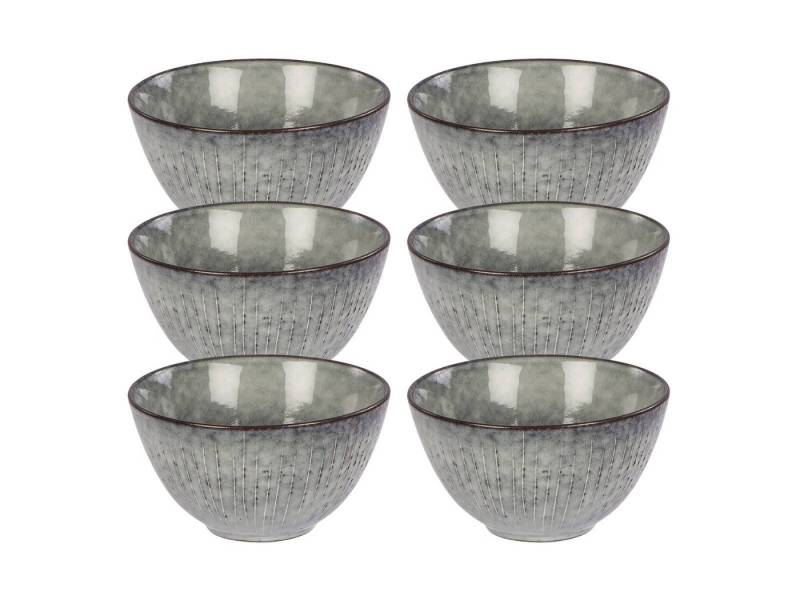 Broste Copenhagen Schale NORDIC SEA Schale 15 cm Set6, Steingut, (Schalen) von Broste Copenhagen