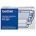 Brother Druckkassette inkl. Farbband PC201 9 x 5 x 7,9 cm Schwarz von Brother