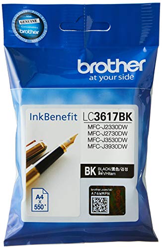 Brother Ink LC3617BK Black | 550PGS | MFC-J2330DW / MFC-J3530DW / MFC-J3930DW von Brother